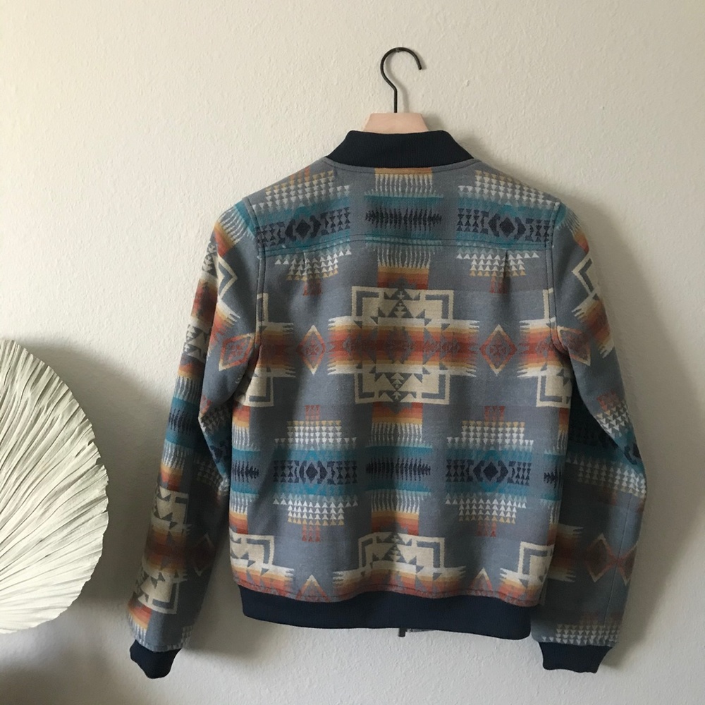 Pendleton Multicolor Patterned Bomber Jacket - image 2